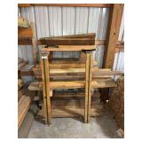 Dimensional Lumber and Wood Planks with Storage Rack