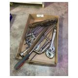 Hand Tool Collection with Wrenches and Pliers