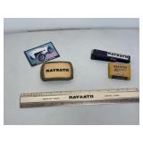 Mayrath Advertising Collection Including Belt Buckle, Ruler, Stapler, and Information Card
