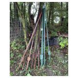 Assorted Steel T-Posts, Various Lengths