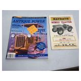 Antique Power Magazine September/October 2005 and Mayrath Mobile Tractor Advertising Flyer