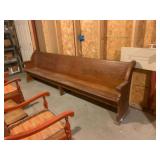 10-Foot Wooden Church Pew