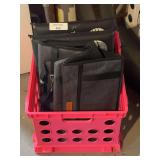 Storage and Utility Items in Pink Crate