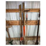 Post Hole Digger, Tamping Stick and Garden Hoe Set