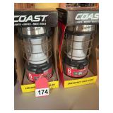 2 New coast lights and 1 Weatherite camp light