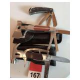2 Sheffield multi-tools and 1 used Buck electricians knife