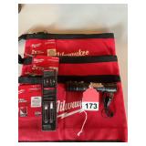 3 new Milwaukee tool pouches, & 1 Nebo rechargeable light with 3 settings 1800 lumen, 720 lumens and 12 hours at 180 lumens