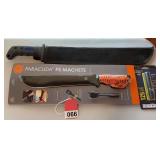 New Mintcraft machete, Inova 125 lumen pocket light, and Paracuda machete