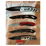 5 new folding knives