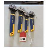 4 new vise grip adjustable wrenches