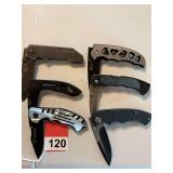 6 new folding knives
