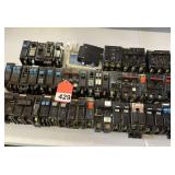 44 new electric breakers, almost all types and sizes even rare Federal Pacific +++