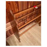 Wooden quilt rack