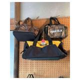 New Real Tree tool bag with lots of compartments, and a large Dewalt tool bag & a new small NRA Range bag.