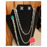 Vintage Premier necklace, bracelet + necklace and earrings