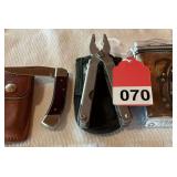 1 Schrade with sheath, Gerber Multitool, 1 Clip Tool all new
