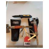 2 new Sheffield Multi Tools, 1 Dewalt folder