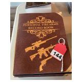 6 new Firearms record books, each book holds 100 firearms, lots of information