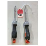 2 new ratcheting long screwdrivers with bits and lights by BAHCO, great tools.