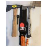 Vulcan Hatchet, Builders Hatchet and a Paracuda FS Machete w/ ferro rod