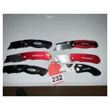 6 nice folding box knives