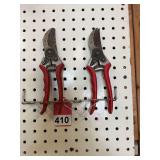 2 FELCO pruning shears, probably the best made hand pruner.