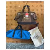 1 new Real Tree tool bag, lots of dividers, 2 small blue tool pouches, 3 new Klein zipper tool pouches.