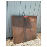 4 feet x 4 feet sheet of ½ inch AR500 steel, this steel will work great for all Handgun ammo, even at 10 yards and 50 Cal if set at 300 yards. If this steel is set at 15 degrees will last for decades
