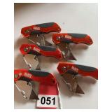 Maybe the best set of folding box knives made by Klein – about $90 to buy all