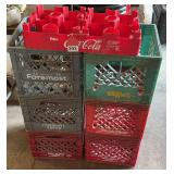 6 vintage 70’s and 80’s milk crates