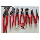 Really a nice set of 7 pliers by Gear Wrench and a 5 piece set of nut drivers 25 ft. new tape, Lufkin tape and Black and Decker nut drivers.