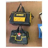 1 X Large Dewalt tool bag with compartments, and a Dewalt tool bag new