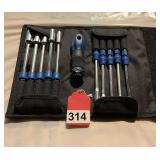 New 11 piece set of Partsmaster long nut drivers with sheath