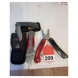 Snap On (OTHER) Multi-Tool, Folding box knife and a nice folder