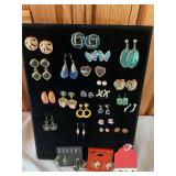 24 pairs of assorted earrings