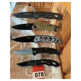5 new folding knives