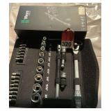 New WERA 29 piece set 3/8 inch sockets, ratchet and extensions, made in the CZECH REPUBLIC and equivalent or possibly much better than Snap On.