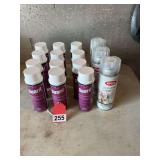 Case of 12 cans of GUARD, has maximum Deet, this repellent really works great And 3 new cans of UV clear spray to stop photos or maps from fading