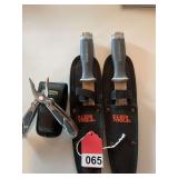 New Holland Multitool and 2 Klein Duct knives with full tang
