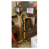 New Quartz 1000 watt double work light on adjustable stand- separate switches