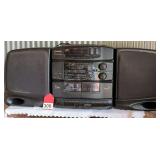 Huge boom box by Fisher, works.
