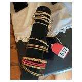 Assorted bangle bracelets