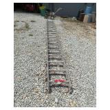 40 foot aluminum extension ladder, been to the top of this ladder many times, It’s a tough one, not sure of rating
