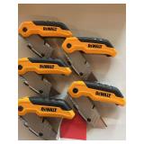 5 new Dewalt folding box knives
