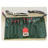 New 8 piece set and case of WIHA precision screwdrivers and 2 really rare vintage automatic adjust from ¼ inch to ¾ inch with just the 2.