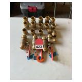 ¾ inch Shark Bite fittings and valves, new – 19 pieces - new