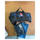 Used Westward but good large tool bag w/lot of dividers, 1 new shoulder pack tool bag CLC and 1 new Leather tool pouch w/ 3 zipper tool pouches
