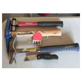 3 New hammers – Estwing, Vaughn and Gear wrench