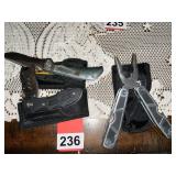 Rock River Multitool, Blackstone nice folder, and a folding box knife