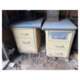 Metal Desk Pedestal Cabinets with Laminate Tops